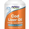 Cod Liver Oil Extra Strength 1000mg with Vitamins A & D 3, EPA, DHA 180 Softgels